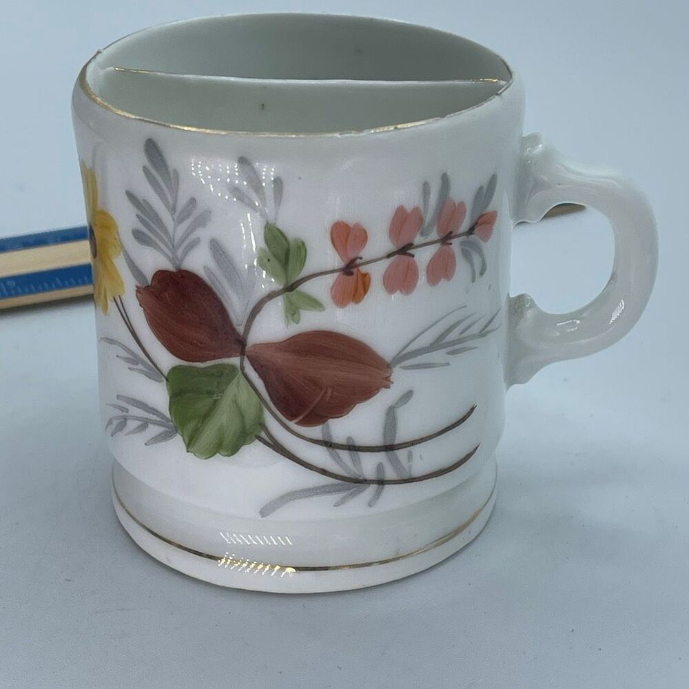 Antique Mustache Mug for drinking tea of coffee.